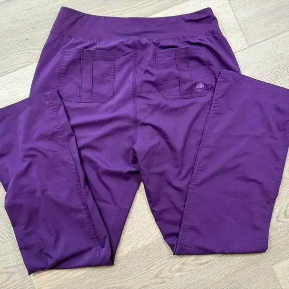 Healing hands women’s purple scrub set large/LT nursing hospital - Picture 6 of 6